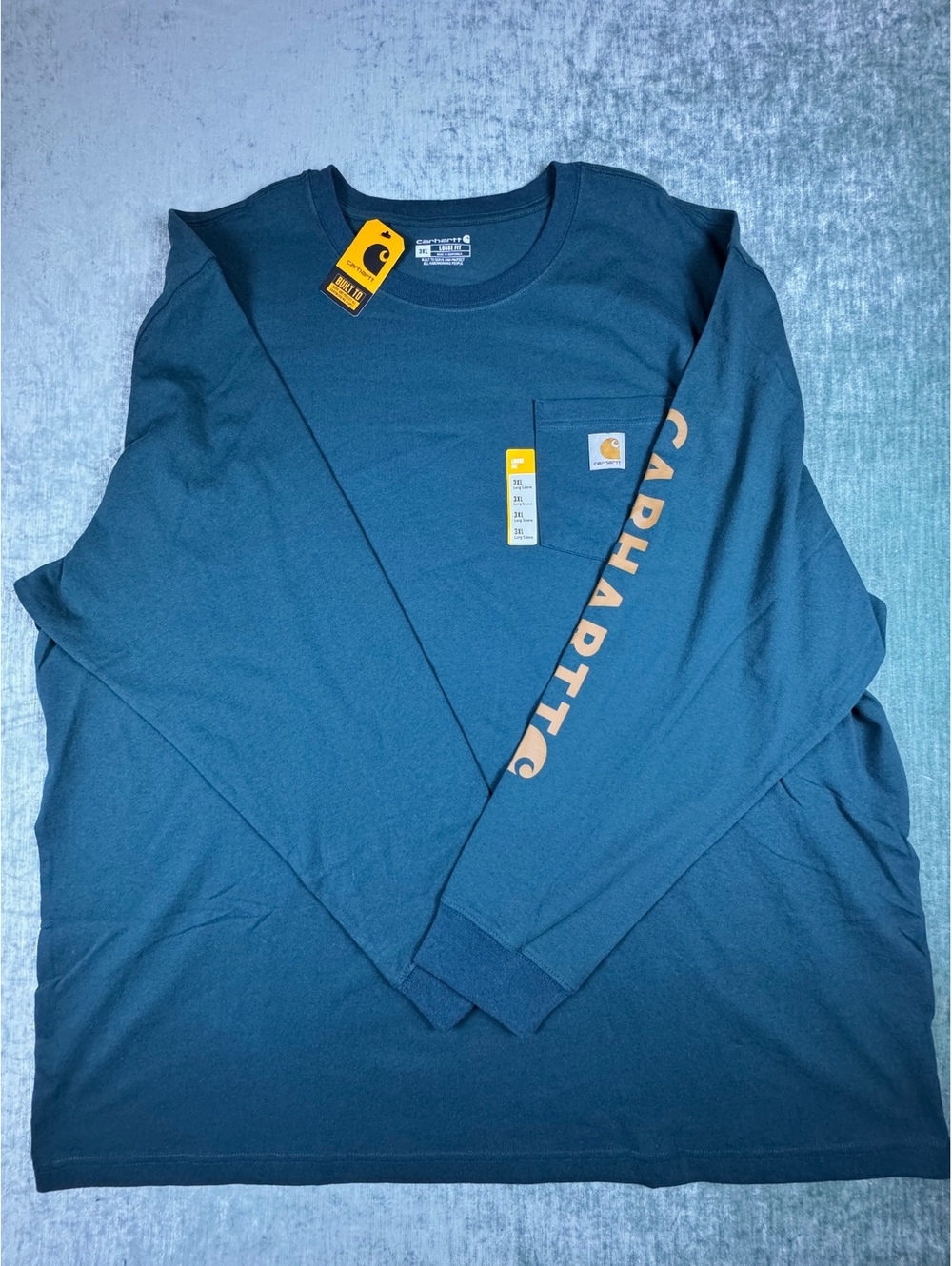 Carhartt Loose Fit 3XL Long Sleeve Graphic Pocket Shirt NWT